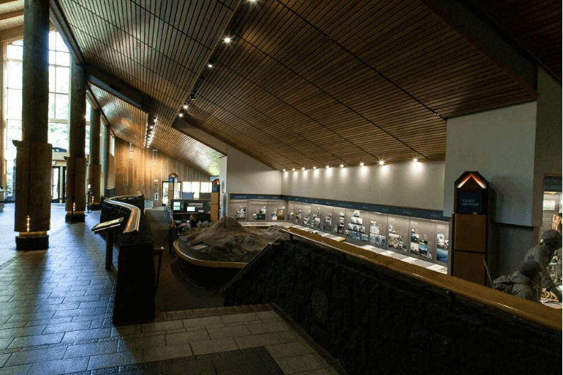 Inside of Mount Saint Helens Visitor Center