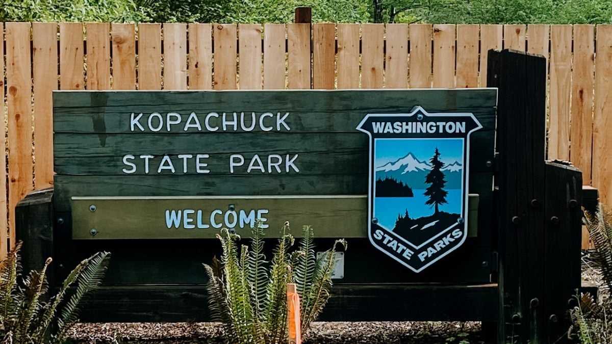 Kopachuck State Park welcome sign
