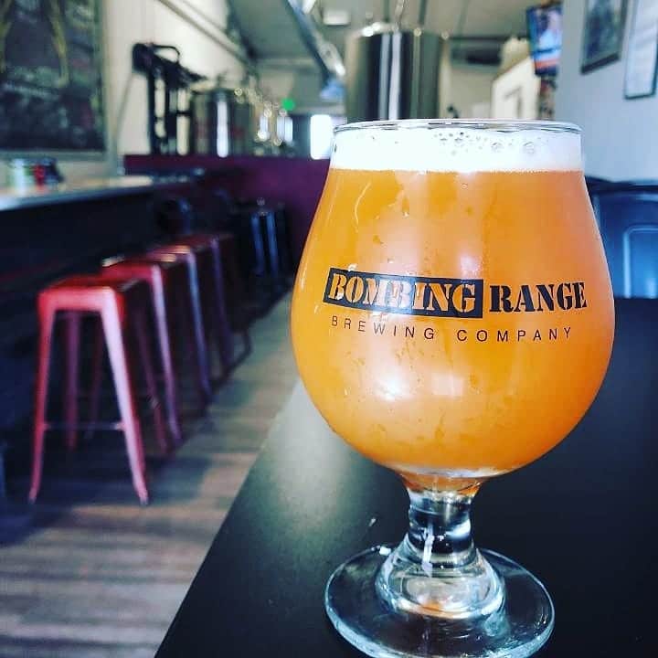 Bombing Range Beer in a glass breweries in tri-cities