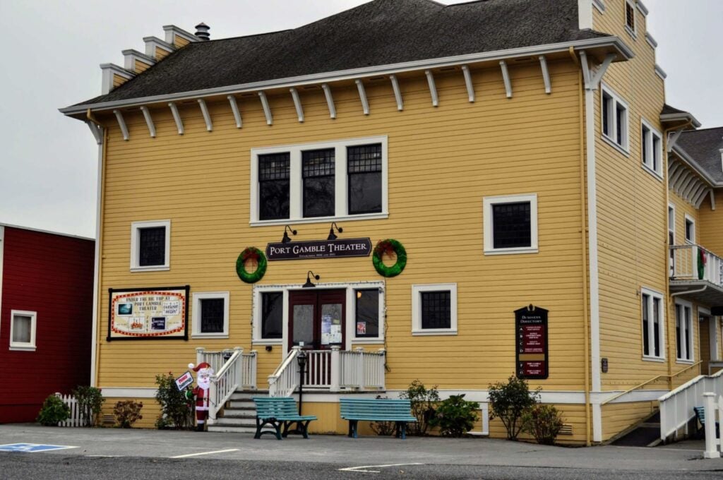 Port Gamble Theater building from street