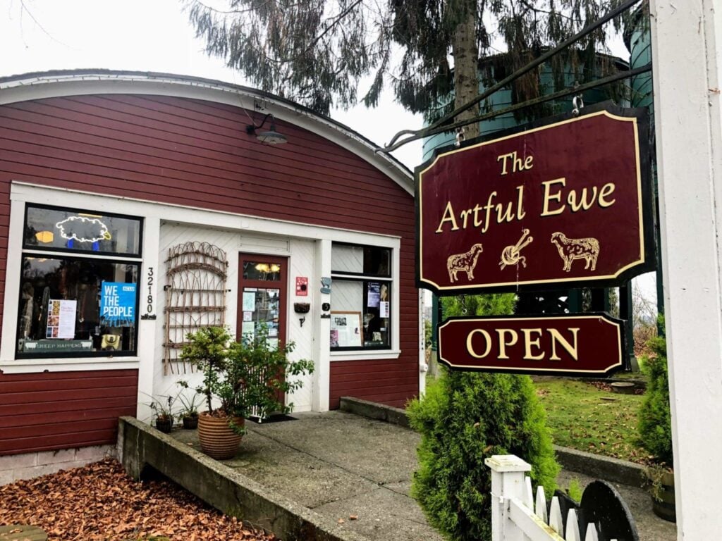 The Artful Ewe Sign Port Gamble Washington