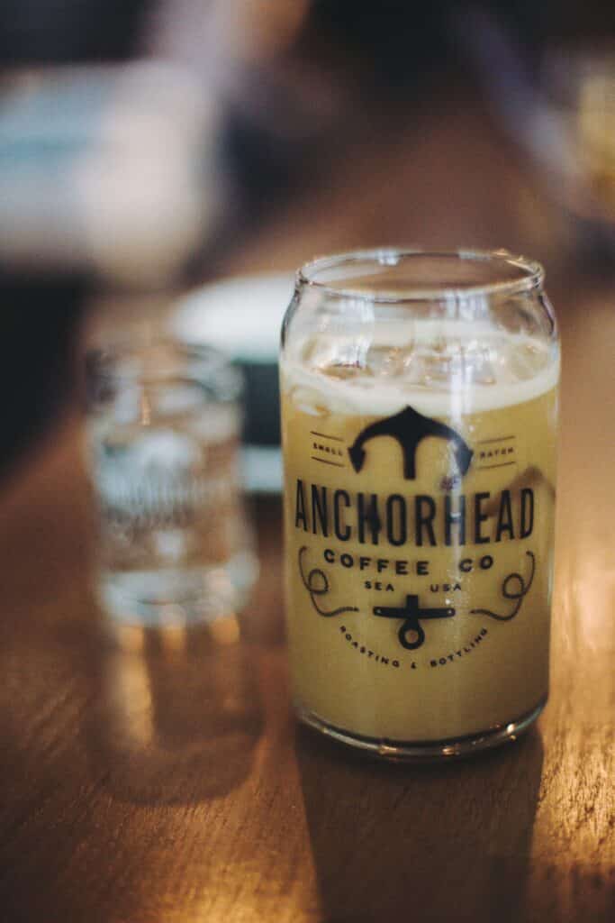 Anchorhead Iced Coffee in glass Coffee culture in Seattle