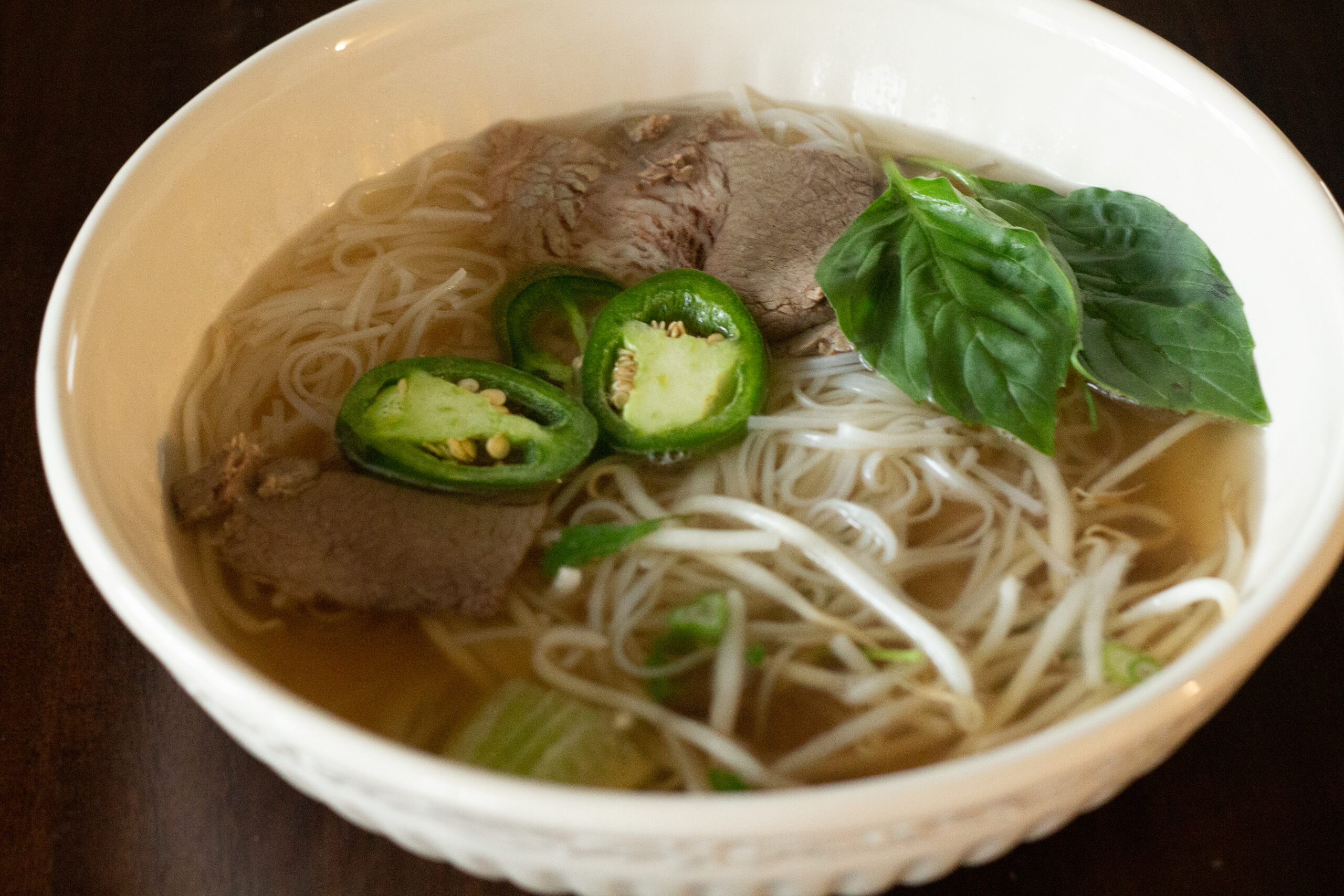 Bowl of Pho. Asian Cusine in Northgate