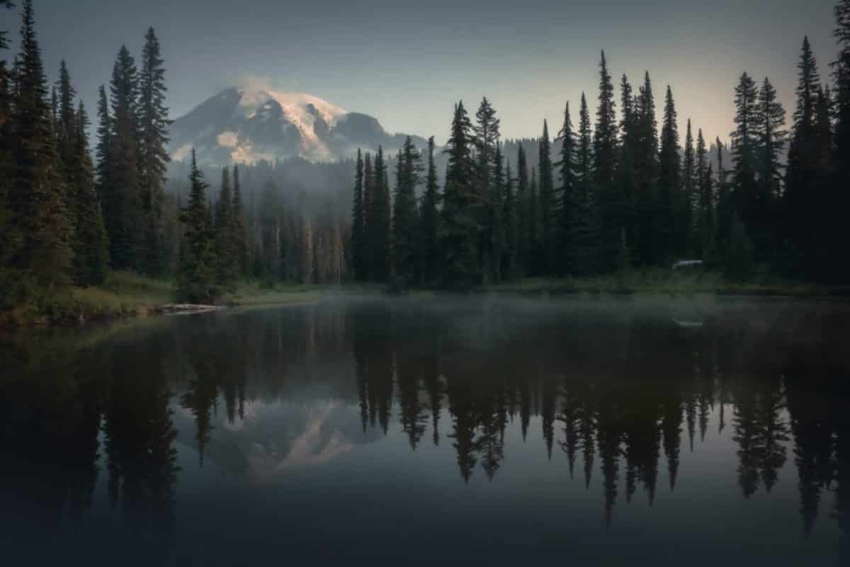 Bench Snow Lake