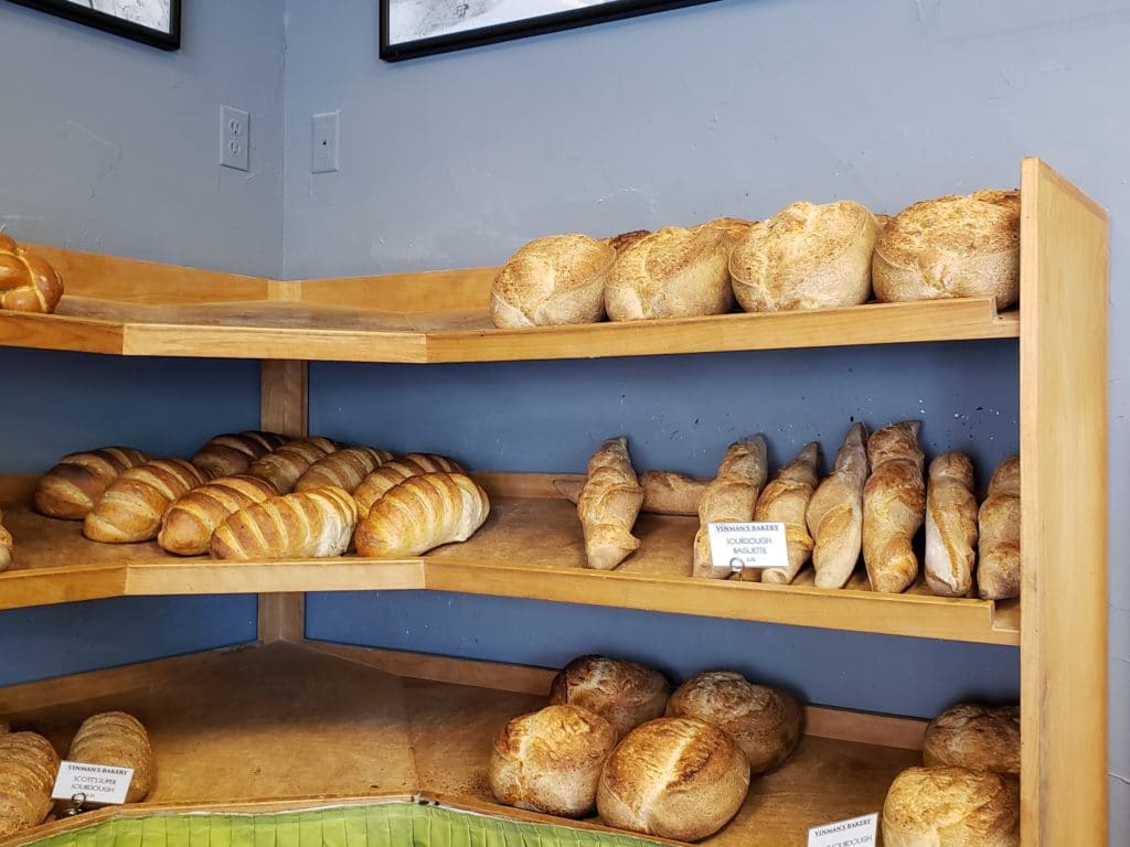 Vinman's Bakery bread loaves