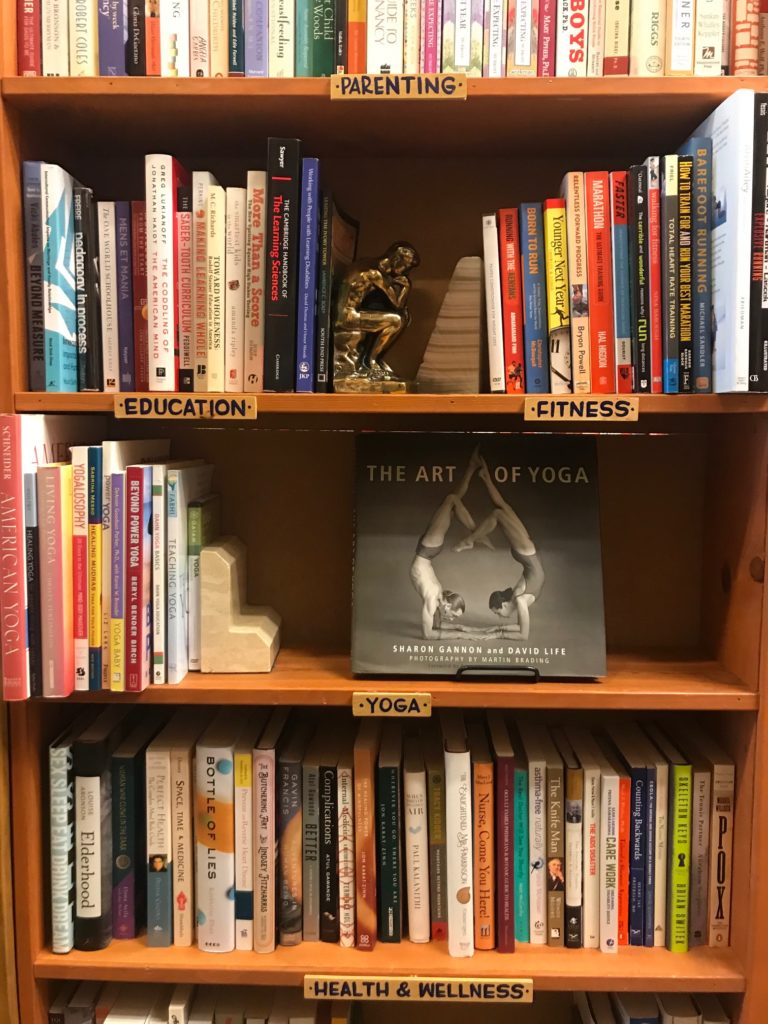 bookshelf at used bookstores