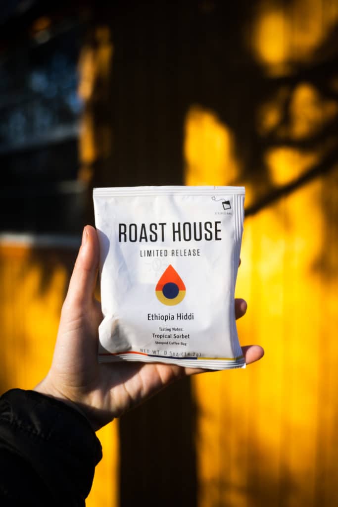 roast house coffee steeping bags