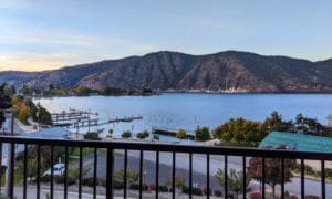 Lake Chelan Riverfront Park view from AirBnb Patio