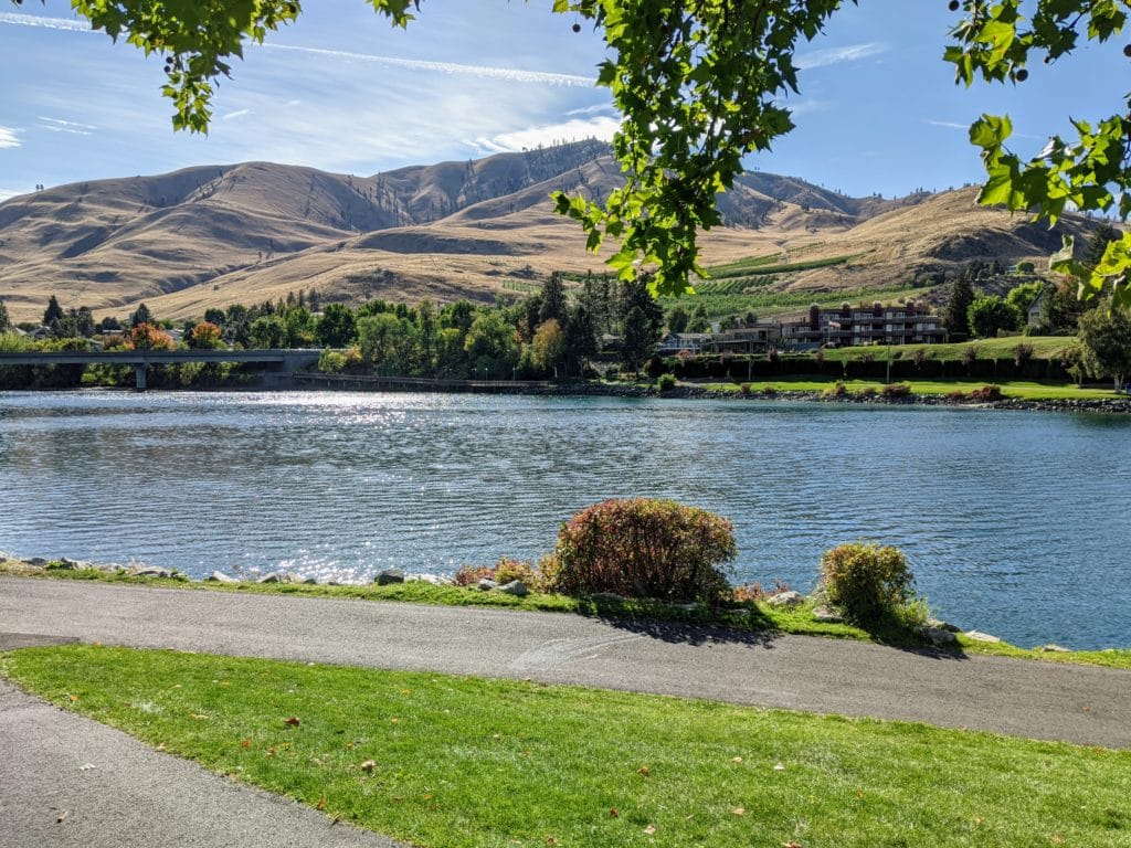 Lake Chelan Riverwalk Park view