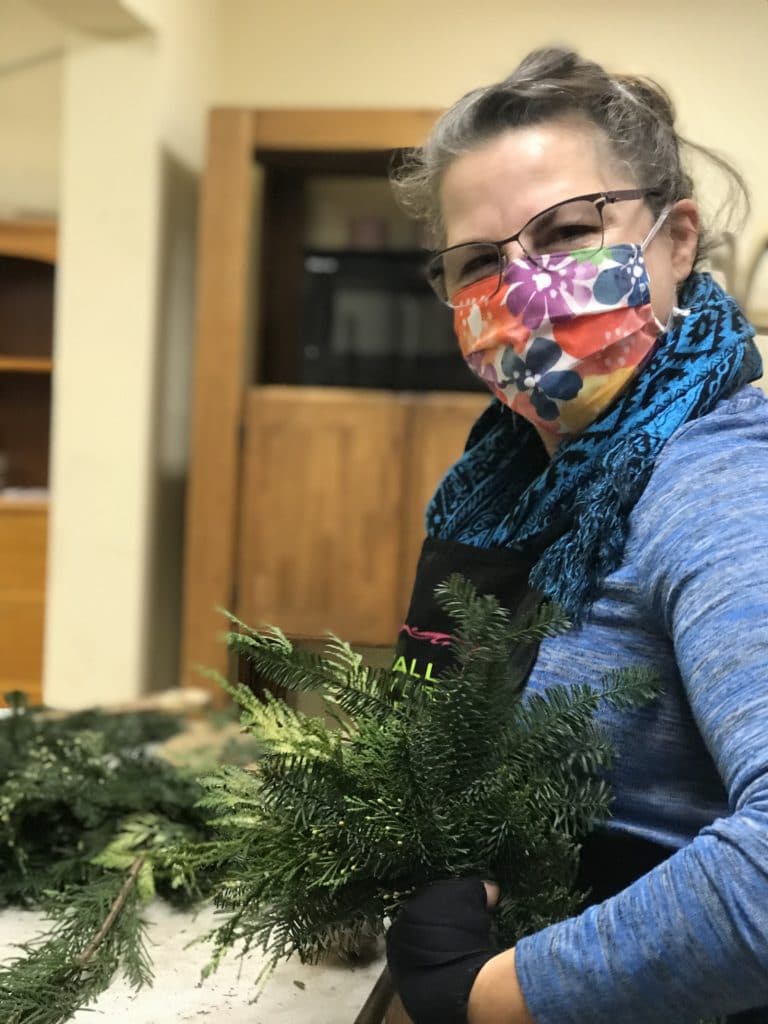 Wreath making workshop at Duvall Flower and Gifts