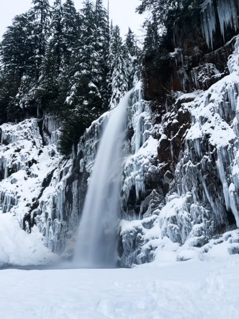 winter at franklin falls