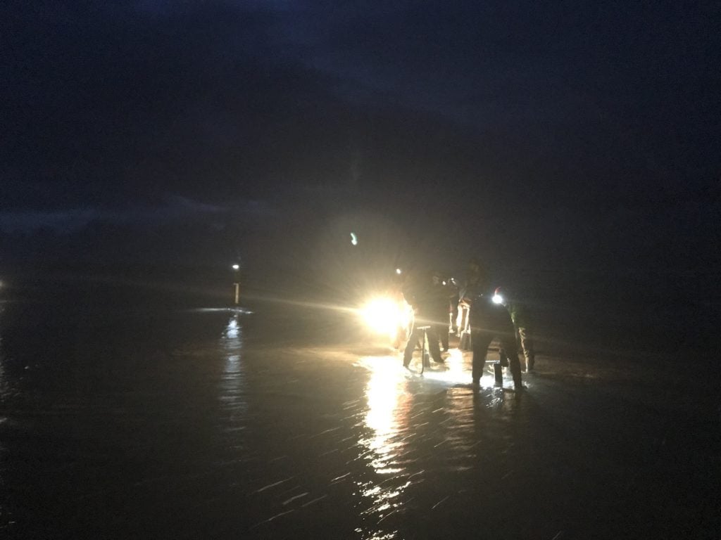 Clam digging in Washington state