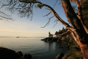 Lime Kiln Lighthouse in San Juan Island, Washington