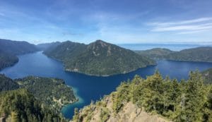 lake crescent from mt. storm king