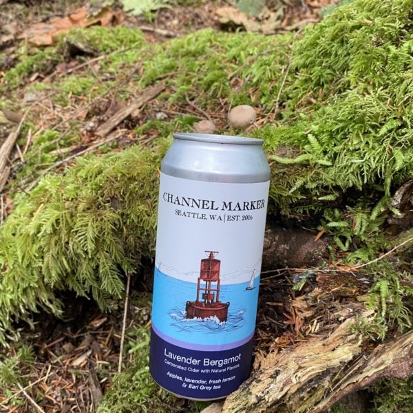 Channel Marker Lavender Bergamot cider, 5 Urban Washington Cideries You Should Know About
