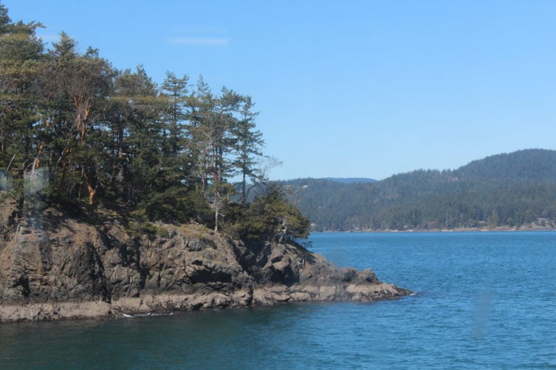 Ferry views of Lopez Island