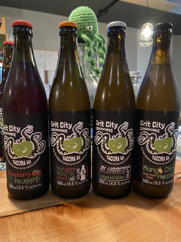 Grit City Ciderworks bottles, 5 Urban Washington Cideries You Should Know About