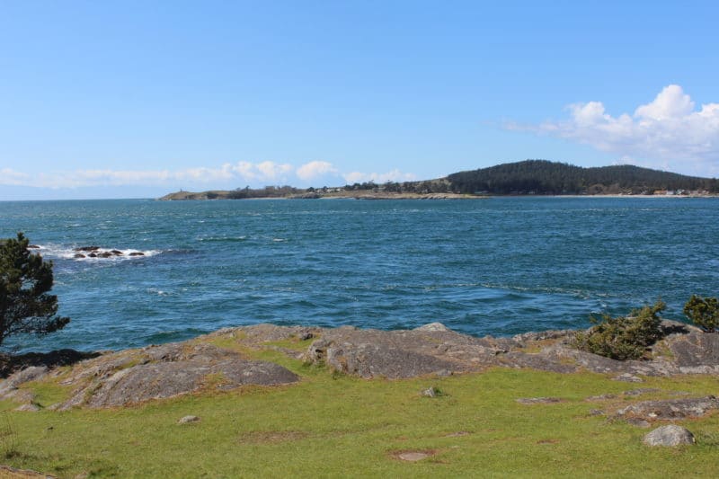 View from Shark Reef Sanctuary trail in Lopez Island