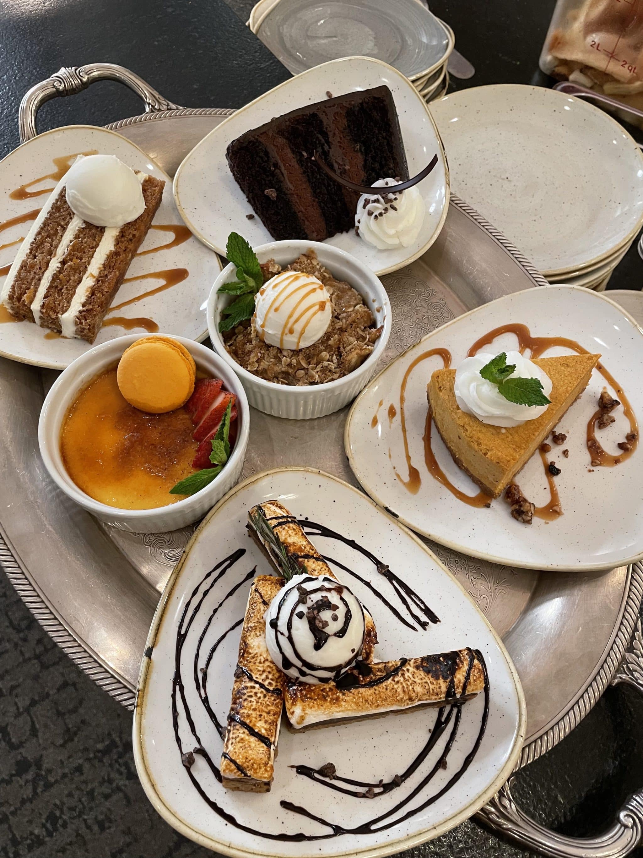 desserts at Basalt in Ellensburg, Washington