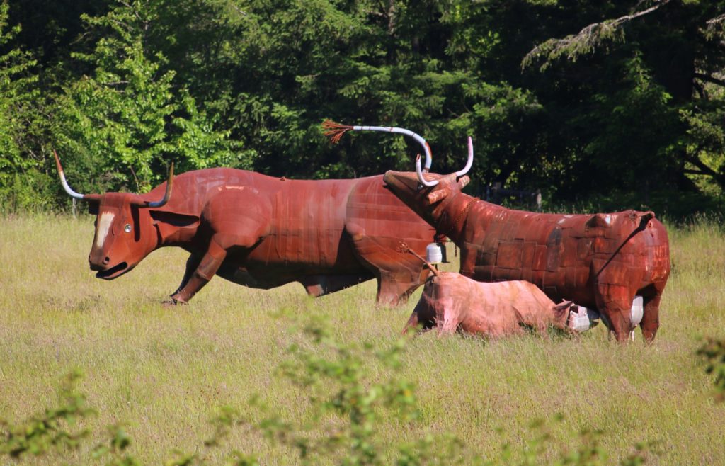cow sculptures