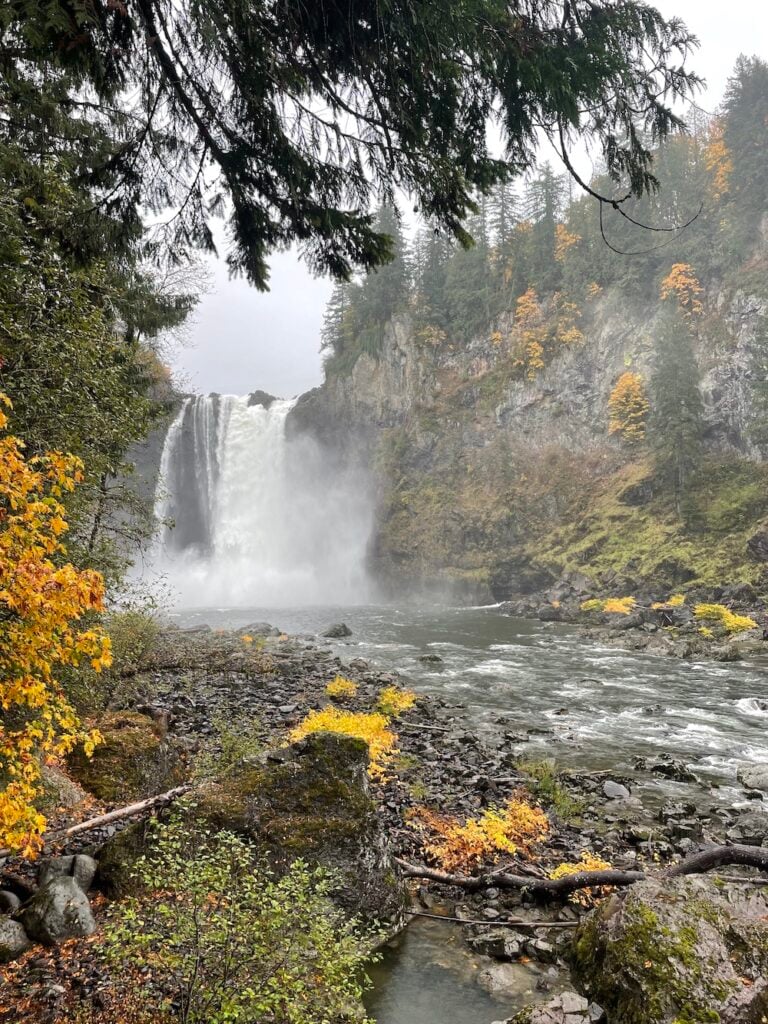Snoqualmie Falls from the hike Snoqualmie Falls from the hike