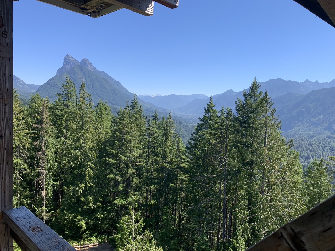 view from washington fire lookout