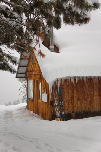 Methow Trails Warming Hut in Winthrop Washington