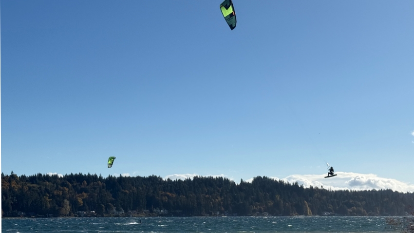 Kite Boarding Belfair State Park