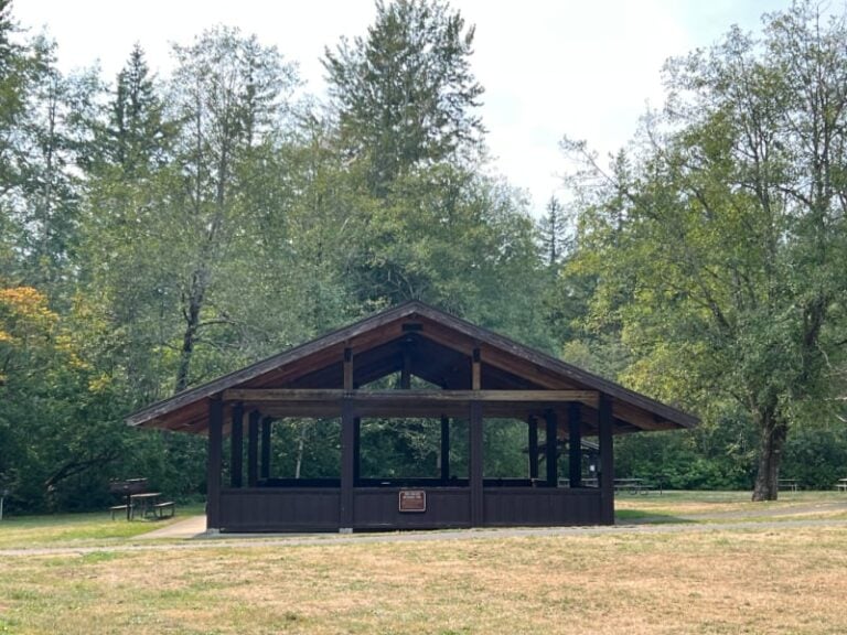 Picnic area at Kanaskat-Palmer State Park