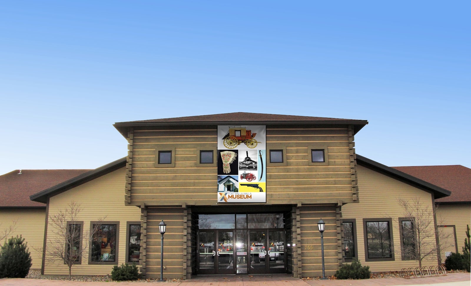 Front entrance of the Fort Walla Walla Museum exhibit hall
