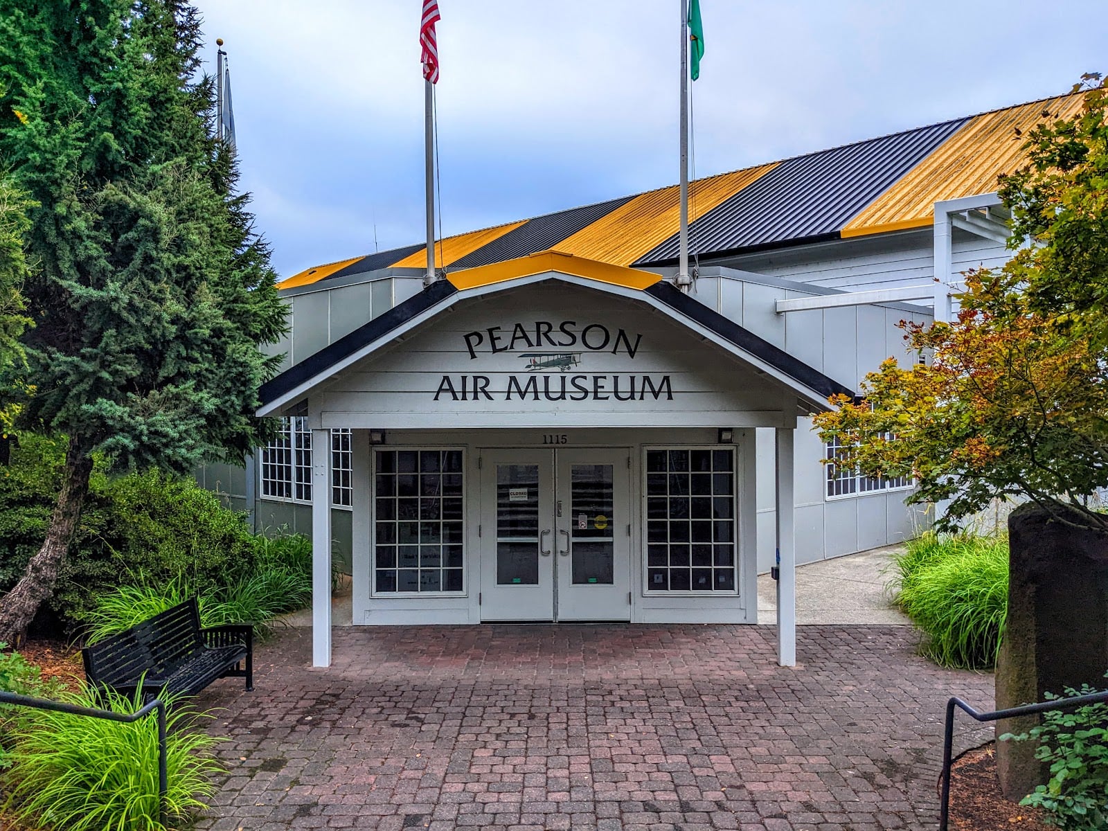 Entrance to Pearson Air Museum at Pearson Field in Vancouver
