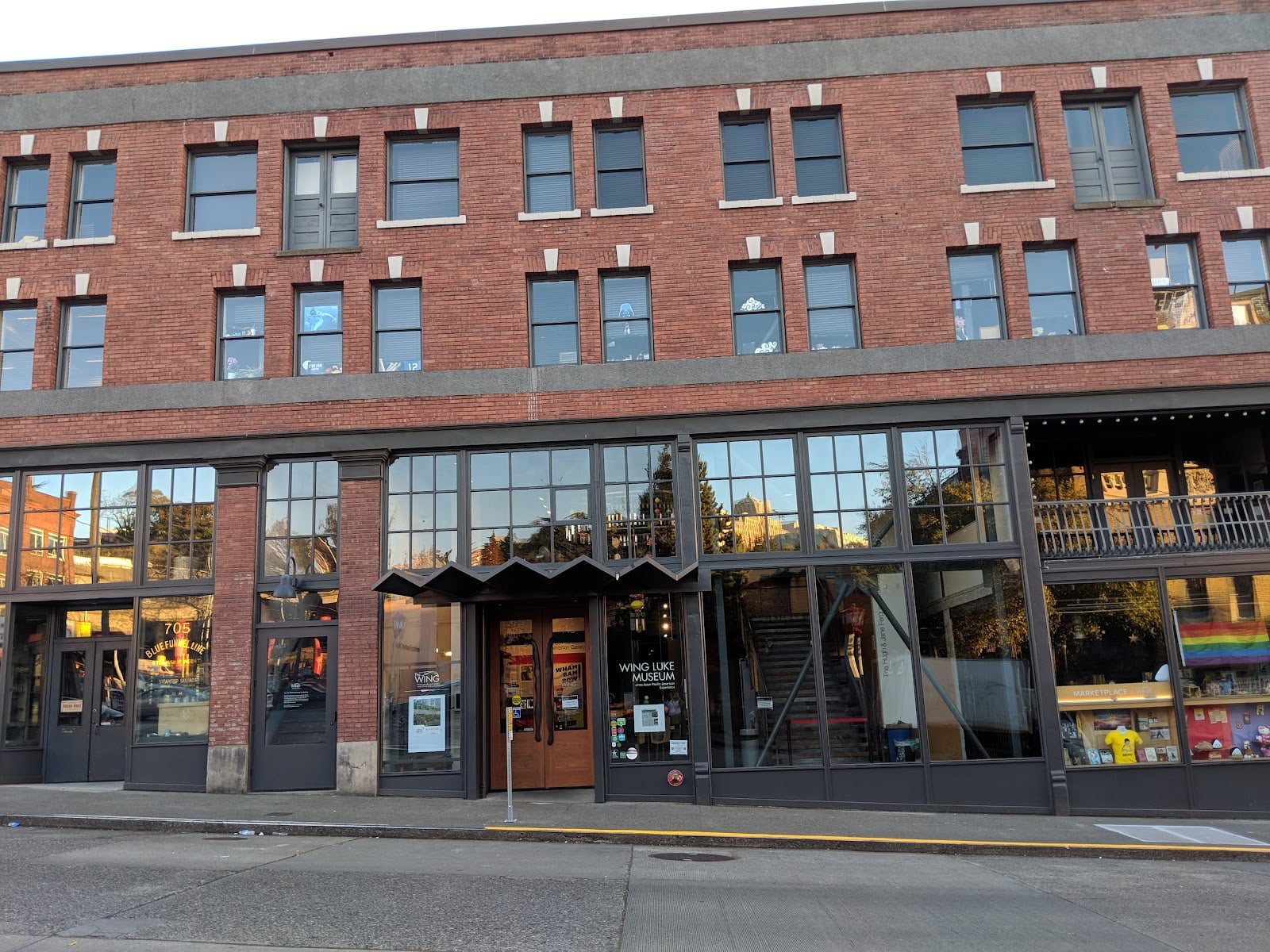 The Wing Luke Museum's brick building on South King Street in Seattle