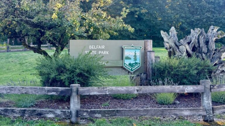 Belfair State Park Welcome Sign