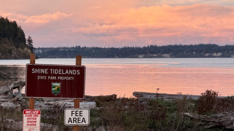 Shine Tidelands State Park Property Sign