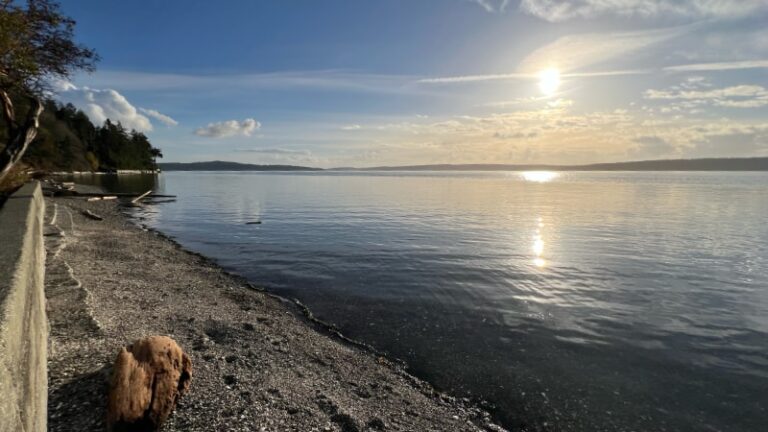 Cama Beach Historical State Park Sunset