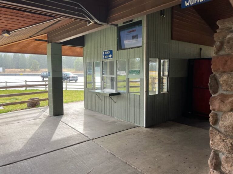 Information booth at Indian John Hill Rest Area I-90 westbound