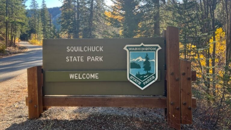 Squilchuck State Park Welcome Sign Squilchuck State Park Welcome Sign