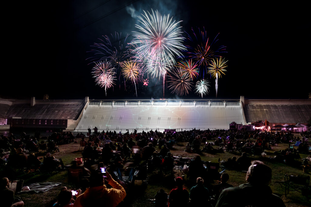 Fourth of July Fireworks over Grand Coulee Dam
