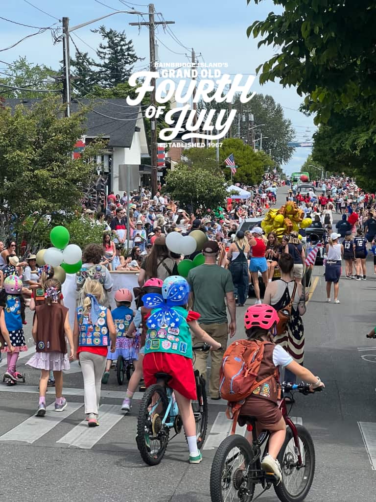 Fourth of July Bike Parade on Bainbridge Island Washington