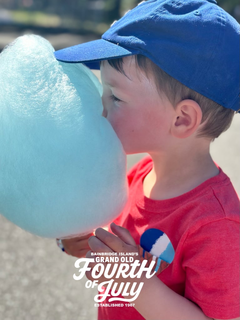 Cotton Candy at the Grand Old Fourth of July on Bainbridge Island