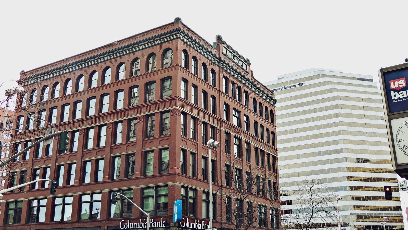 The Fernwell Building in downtown Spokane, built of brick and terra cotta after the Great Fire of 1889