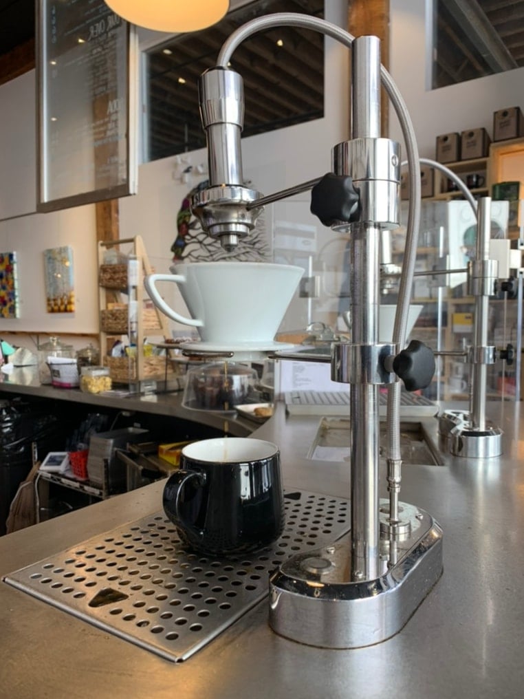 The pour over bar at First Ave Coffee in Spokane