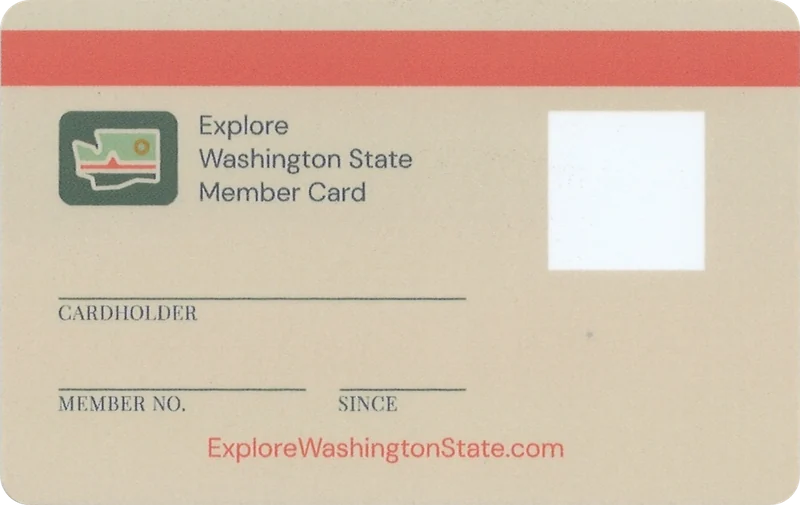 Explore Washington State Member Card back