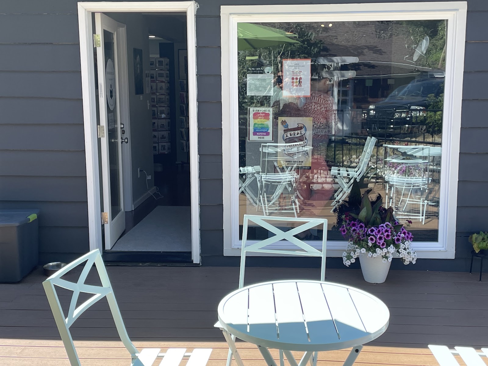 Downtown Main Street: A Rebuilt Block and an Independent Bookstore