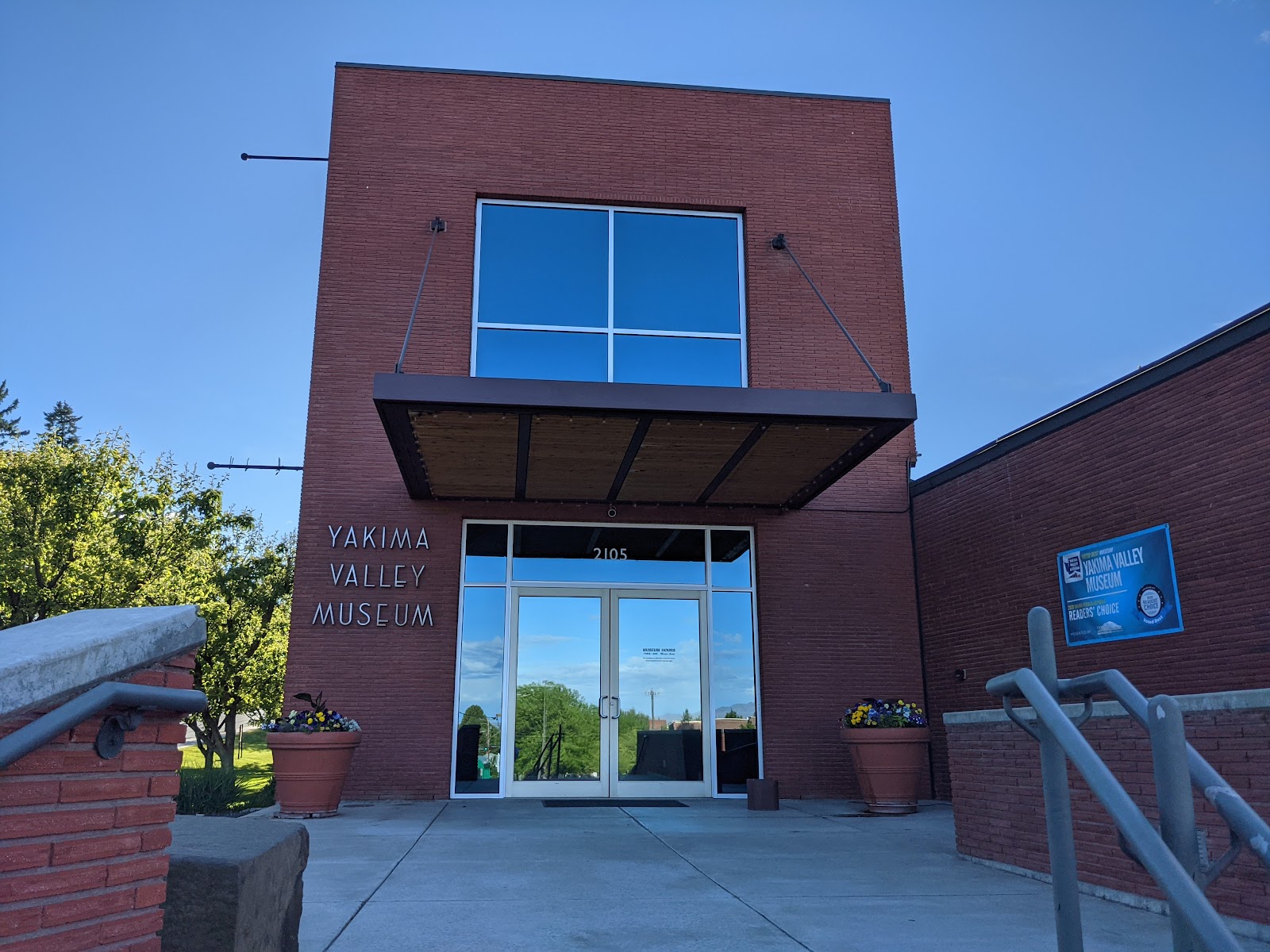 Entrance of the Yakima Valley Museum on Tieton Drive in Yakima